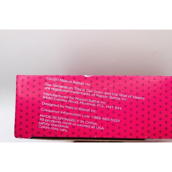 Our Generation Luggage And Travel Set Pink Green Polka Dots 2020 NEW IN BOX - Picture 4 of 5